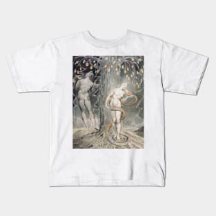 William Blake - The Temptation and Fall of Eve, 1808 Kids T-Shirt